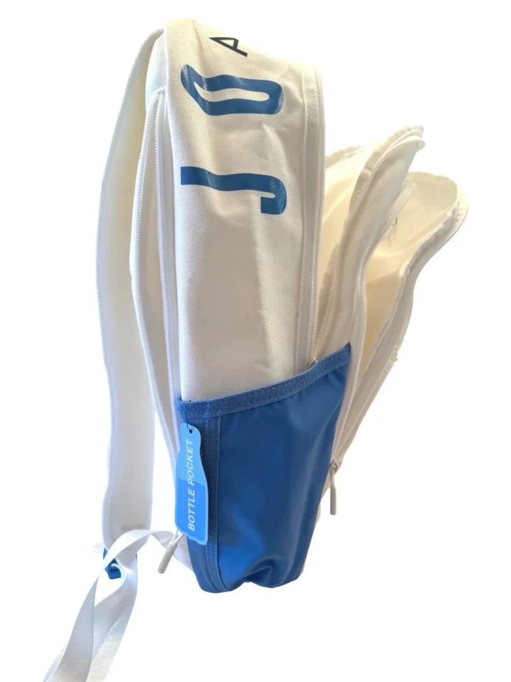 Air Jordan Jumpman 15 Backpack  White Blue Laptop Zipper Pockets NWT